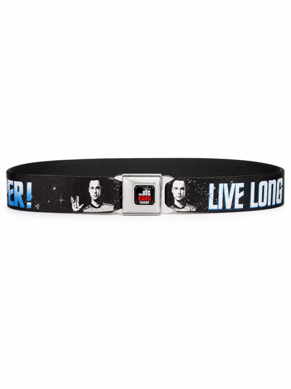 Buckle-Down Big Bang Theory Sheldon Live Long Prosper Seatbelt Belt